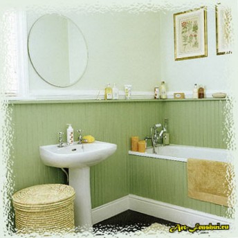 Фен-шуй ванной комнаты. Ванная комната по правилам фен-шуй. Интерьер ванной в стиле фен-шуй.