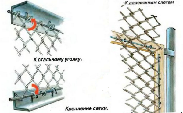 Как построить забор из сетки рабицы своими руками. Сетка рабица - особенности применения. Металлический забор из сетки рабицы на участке.