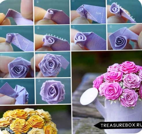 Как сделать цветы из ткани своими руками