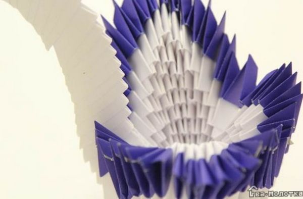 Как сделать фигурку лебедя в технике модульного оригами. Схема сборки оригами модульного