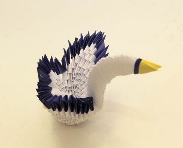 Как сделать фигурку лебедя в технике модульного оригами. Схема сборки оригами модульного