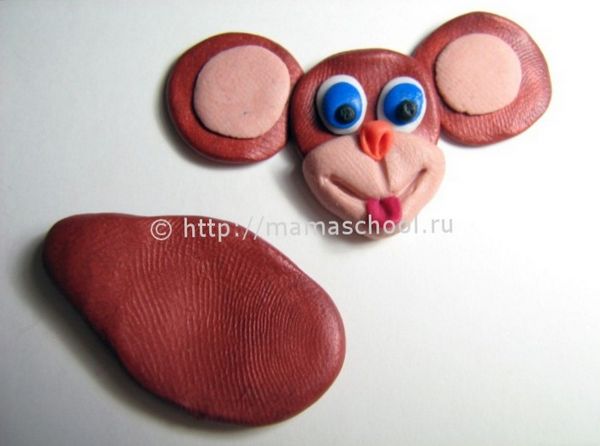 Как сделать обезьянку из полимерной глины