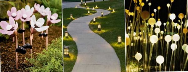 Ландшафтное освещение. Садовое освещение. Светильники GLOBO. Светильники для сада. Садовые светильники на солнечных батареях.