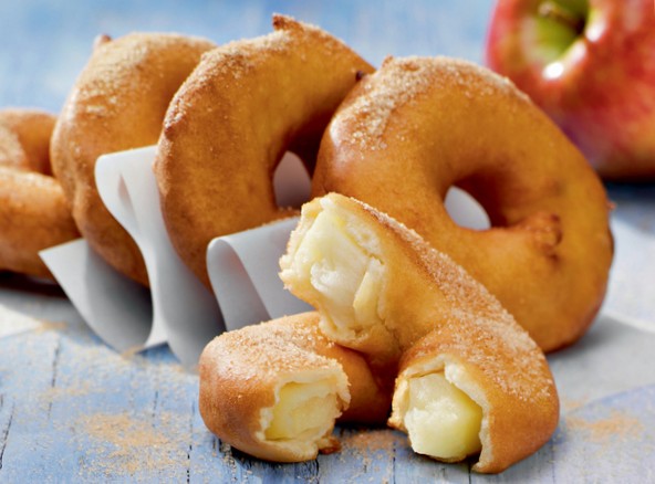 Рецепт пончиков из яблок