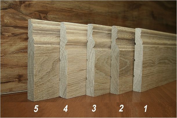 Как установить плинтуса деревянные