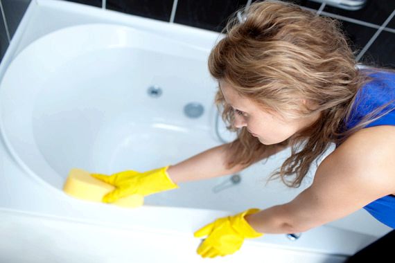 Как мыть акриловые ванны