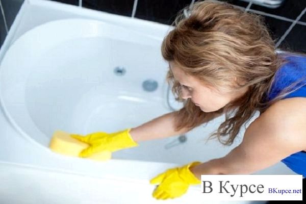 Как очистить акриловую ванну