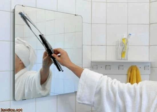 Как вымыть зеркало